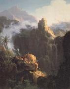 Thomas Cole Landscape Composition Saint John in the Wilderness (mk13) oil painting on canvas